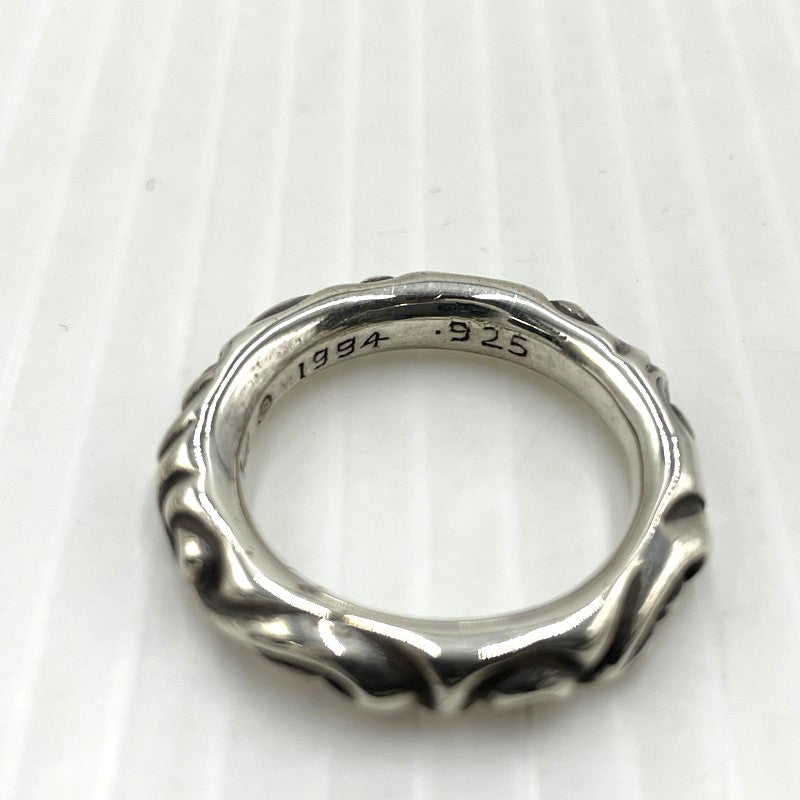 【中古品】【メンズ】 CHROME HEARTS クロムハーツ SCRL BAND RING スクロール バンド リング 指輪 アクセサリー 190-261027-yo-30-teih カラー：シルバー 20号 万代Net店