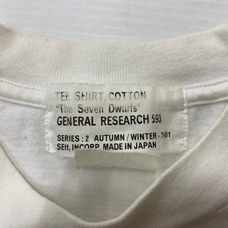 【中古品】【メンズ】 GENERAL RESEARCH ジェネラルリサーチ THE SEVEN DWARFS S/S TEE セブン ドワーフ ショートスリーブ Tシャツトップス 半袖 140-260402-ko-01-tei サイズ：M カラー：ホワイト 万代Net店