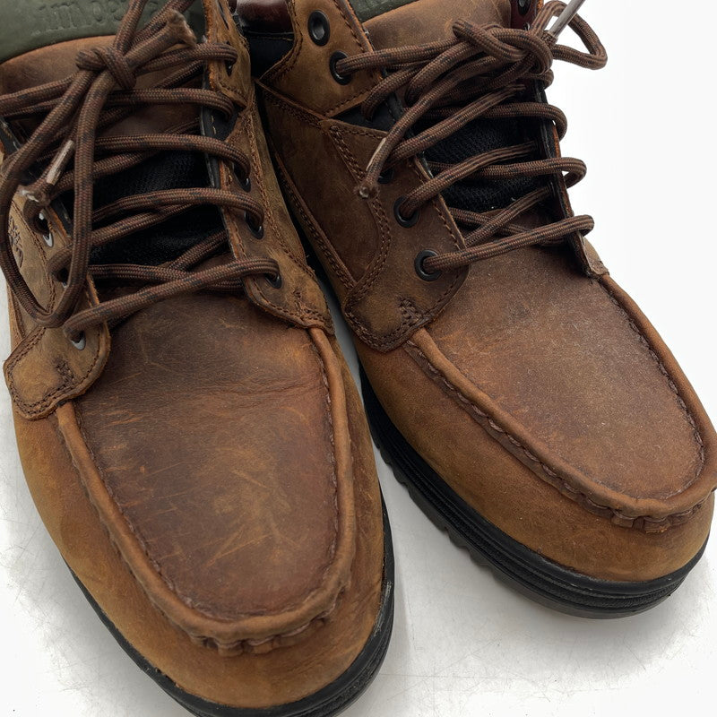 【中古品】【メンズ】 TIMBERLAND ティンバーランド HERITAGE GORE-TEX MOC TOE MID TB137042214 ゴアテックス モック トゥ ミッド ブーツ 靴 164-260905-yo-14-teih サイズ：27.5cm カラー：ブラウン 万代Net店