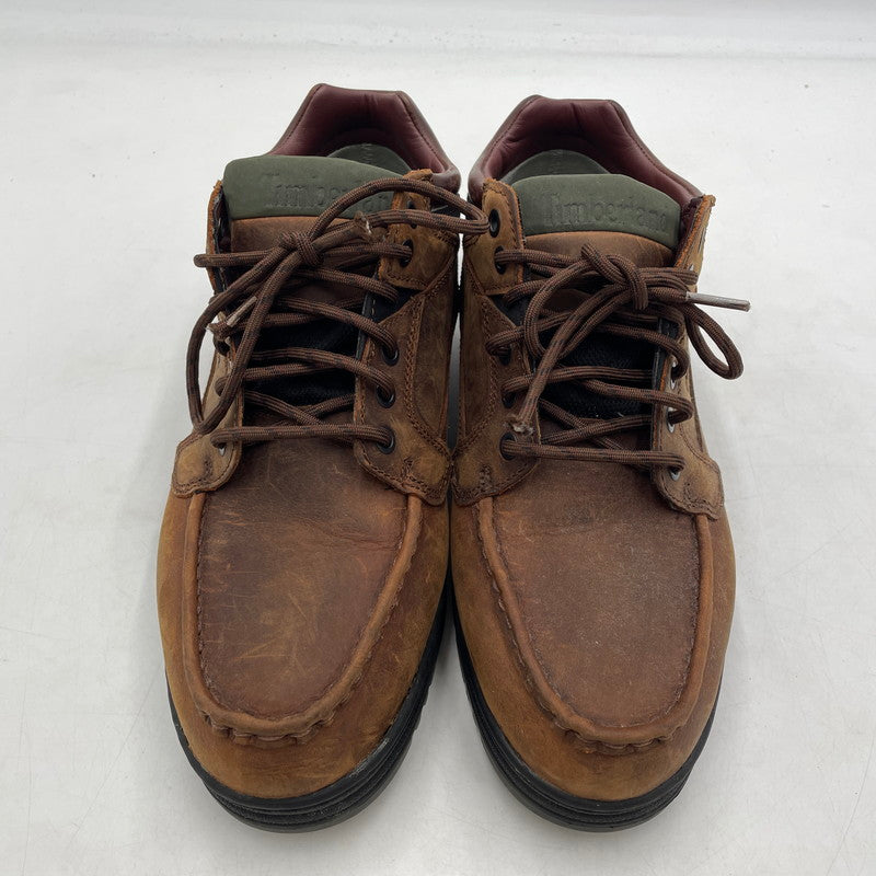 【中古品】【メンズ】 TIMBERLAND ティンバーランド HERITAGE GORE-TEX MOC TOE MID TB137042214 ゴアテックス モック トゥ ミッド ブーツ 靴 164-260905-yo-14-teih サイズ：27.5cm カラー：ブラウン 万代Net店