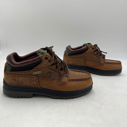 【中古品】【メンズ】 TIMBERLAND ティンバーランド HERITAGE GORE-TEX MOC TOE MID TB137042214 ゴアテックス モック トゥ ミッド ブーツ 靴 164-260905-yo-14-teih サイズ：27.5cm カラー：ブラウン 万代Net店