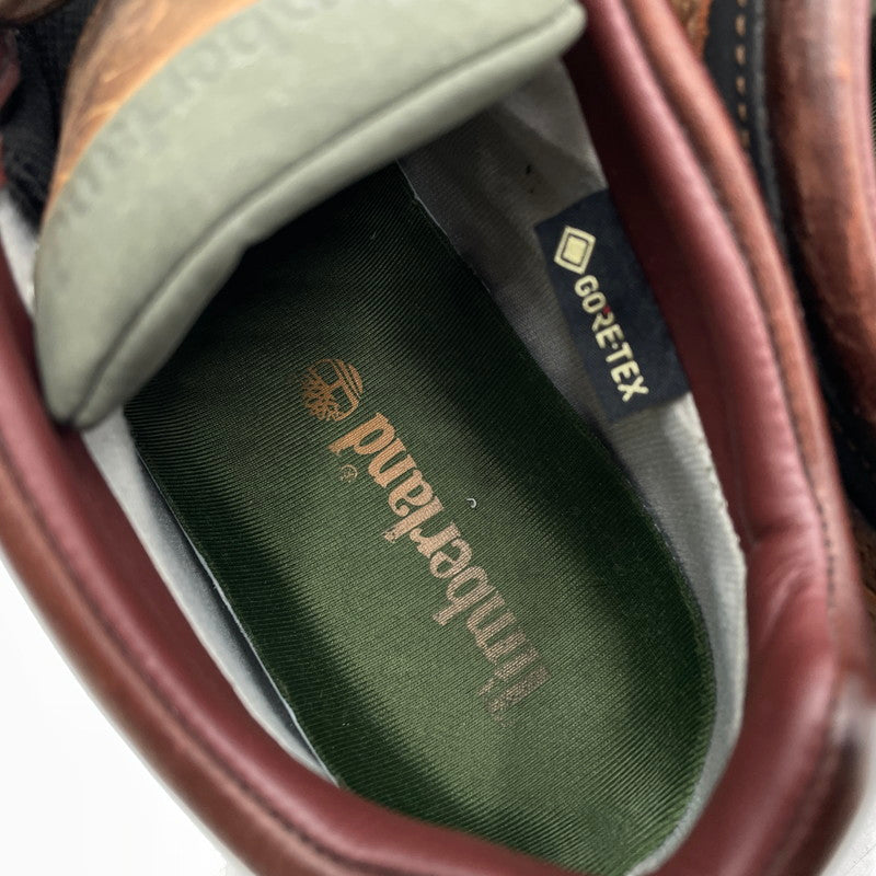【中古品】【メンズ】 TIMBERLAND ティンバーランド HERITAGE GORE-TEX MOC TOE MID TB137042214 ゴアテックス モック トゥ ミッド ブーツ 靴 164-260905-yo-14-teih サイズ：27.5cm カラー：ブラウン 万代Net店