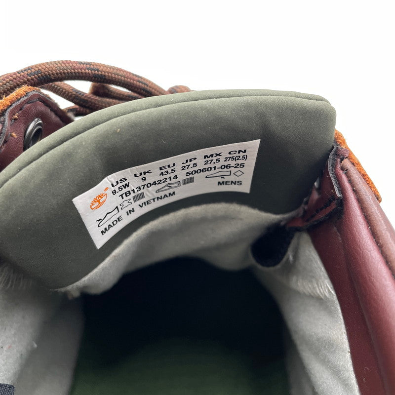 【中古品】【メンズ】 TIMBERLAND ティンバーランド HERITAGE GORE-TEX MOC TOE MID TB137042214 ゴアテックス モック トゥ ミッド ブーツ 靴 164-260905-yo-14-teih サイズ：27.5cm カラー：ブラウン 万代Net店