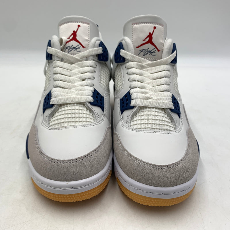 【中古品】【メンズ】 NIKE SB ナイキ エスビー AIR JORDAN 4 RETRO SP SUMMIT WHITE NAVY DR5415-100 エアジョーダン4 レトロ スニーカー 靴 シューズ 160-260627-ko-07-tei サイズ：27cm カラー：ホワイト 万代Net店