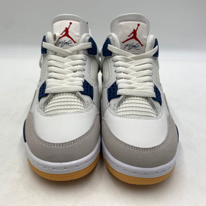 【中古品】【メンズ】 NIKE SB ナイキ エスビー AIR JORDAN 4 RETRO SP SUMMIT WHITE NAVY DR5415-100 エアジョーダン4 レトロ スニーカー 靴 シューズ 160-260627-ko-07-tei サイズ：27cm カラー：ホワイト 万代Net店