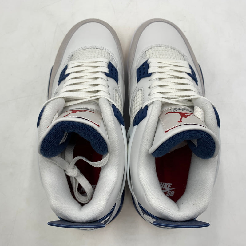 【中古品】【メンズ】 NIKE SB ナイキ エスビー AIR JORDAN 4 RETRO SP SUMMIT WHITE NAVY DR5415-100 エアジョーダン4 レトロ スニーカー 靴 シューズ 160-260627-ko-07-tei サイズ：27cm カラー：ホワイト 万代Net店