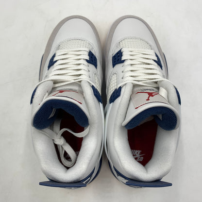 【中古品】【メンズ】 NIKE SB ナイキ エスビー AIR JORDAN 4 RETRO SP SUMMIT WHITE NAVY DR5415-100 エアジョーダン4 レトロ スニーカー 靴 シューズ 160-260627-ko-07-tei サイズ：27cm カラー：ホワイト 万代Net店