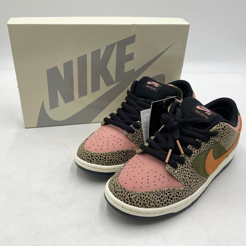 【中古品】【メンズ】 NIKE SB ナイキ スケートボーディング × ARTS-REC アーツレック 別注コラボ DUNK LOW PRO QS IH3211-200 ダンク ロー プロ クイックストライク スニーカー 靴 シューズ 160-260905-yo-03-teih サイズ：27cm カラー：サファリ 万代Net店