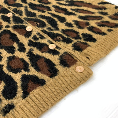 【中古品】【メンズ】 TOWN CRAFT タウンクラフト LEOPARD CARDIGAN レオパード カーディガン トップス ニット 142-260405-ko-04-tei サイズ：L カラー：柄 万代Net店
