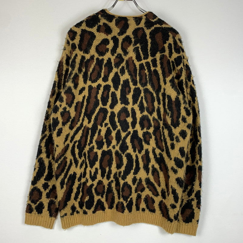 【中古品】【メンズ】 TOWN CRAFT タウンクラフト LEOPARD CARDIGAN レオパード カーディガン トップス ニット 142-260405-ko-04-tei サイズ：L カラー：柄 万代Net店