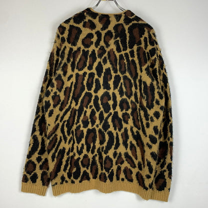 【中古品】【メンズ】 TOWN CRAFT タウンクラフト LEOPARD CARDIGAN レオパード カーディガン トップス ニット 142-260405-ko-04-tei サイズ：L カラー：柄 万代Net店