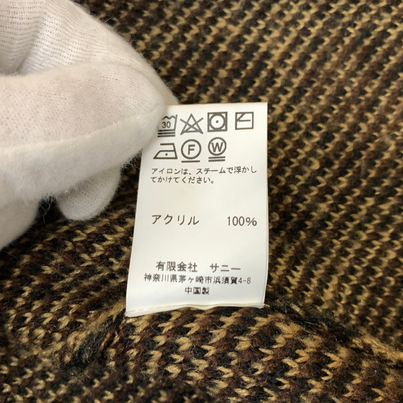 【中古品】【メンズ】 TOWN CRAFT タウンクラフト LEOPARD CARDIGAN レオパード カーディガン トップス ニット 142-260405-ko-04-tei サイズ：L カラー：柄 万代Net店