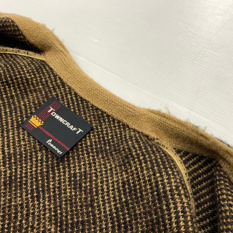 【中古品】【メンズ】 TOWN CRAFT タウンクラフト LEOPARD CARDIGAN レオパード カーディガン トップス ニット 142-260405-ko-04-tei サイズ：L カラー：柄 万代Net店
