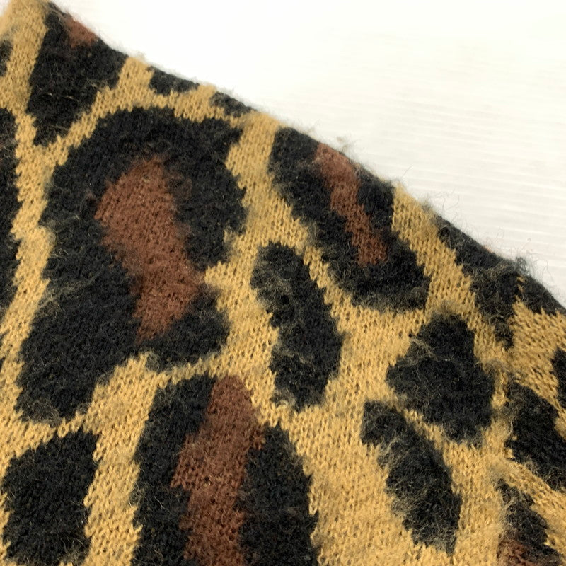 【中古品】【メンズ】 TOWN CRAFT タウンクラフト LEOPARD CARDIGAN レオパード カーディガン トップス ニット 142-260405-ko-04-tei サイズ：L カラー：柄 万代Net店