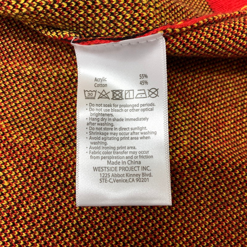 【中古品】【メンズ】 COOKMAN クックマン FLAME CARDIGAN フレイム カーディガン トップス ニット 145-260405-ko-03-tei サイズ：L カラー：ブラック 万代Net店