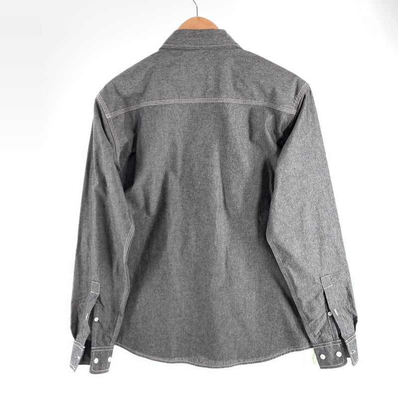 【中古品】【メンズ】 HUF WORK SHIRT ハフ ワークシャツ 長袖シャツ ブランド 古着 トップス 142-260627-gm-20-fuz サイズ：S カラー：グレー 万代Net店