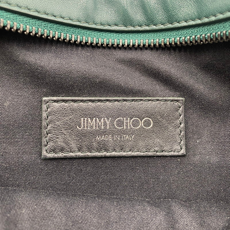 【中古品】【メンズ】 JIMMY CHOO ジミーチュウ OSCAR BODY BAG オスカー ボディバッグ カバン ウエストバッグ 180-260529-ks-06-tei サイズ：本体のみ カラー：グリーン 万代Net店
