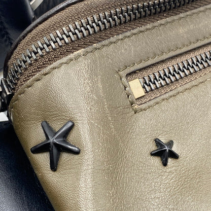 【現状渡し品】【メンズ】 JIMMY CHOO ジミーチュウ OSCAR BODY BAG オスカー ボディバッグ カバン ウエストバッグ 180-260529-ks-05-tei サイズ：本体のみ カラー：ブラウン 万代Net店