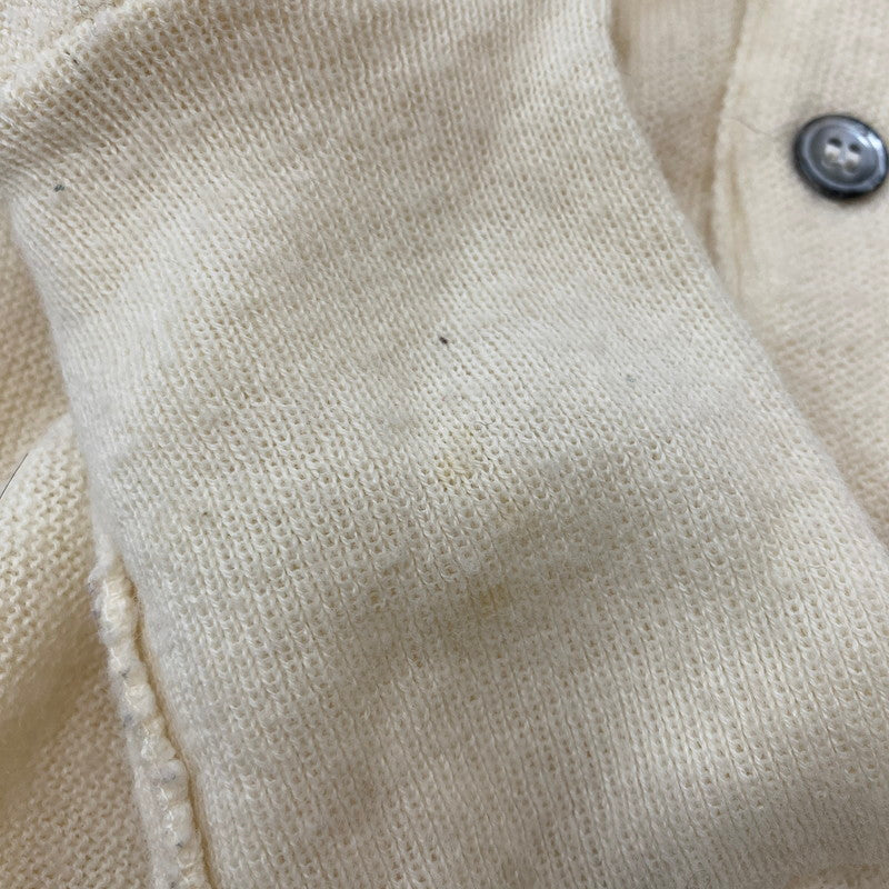 【中古品】【メンズ】 IZOD LACOSTE アイゾッドラコステ 80's L/S ACRYLIC KNIT CARDIGAN VINTAGE 80年代 ロングスリーブ アクリル ニット カーディガン 長袖 トップス ヴィンテージ 145-260413-ks-06-tei サイズ：XL カラー：アイボリー 万代Net店