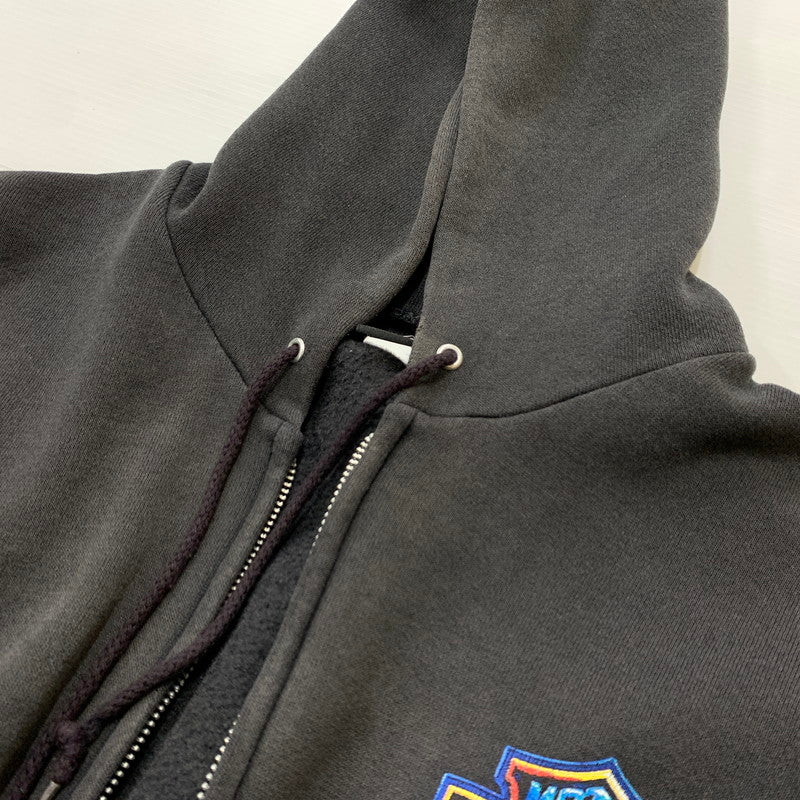 【中古品】【メンズ】 HARLEY DAVIDSON ハーレーダビッドソン 00's FLAME SLEEVE ZIP PARKA 2000年代 フレイム スリーブ ジップパーカー トップス フルジップパーカー 145-260419-ko-05-tei サイズ：XL カラー：ブラック系 万代Net店