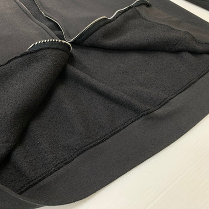 【中古品】【メンズ】 HARLEY DAVIDSON ハーレーダビッドソン 00's FLAME SLEEVE ZIP PARKA 2000年代 フレイム スリーブ ジップパーカー トップス フルジップパーカー 145-260419-ko-05-tei サイズ：XL カラー：ブラック系 万代Net店