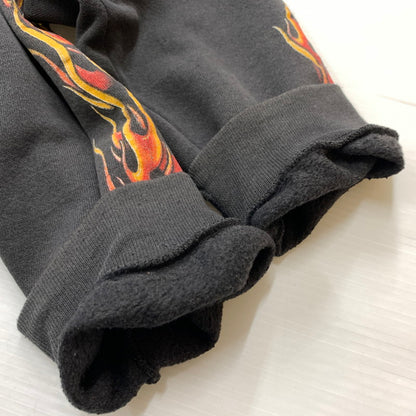 【中古品】【メンズ】 HARLEY DAVIDSON ハーレーダビッドソン 00's FLAME SLEEVE ZIP PARKA 2000年代 フレイム スリーブ ジップパーカー トップス フルジップパーカー 145-260419-ko-05-tei サイズ：XL カラー：ブラック系 万代Net店