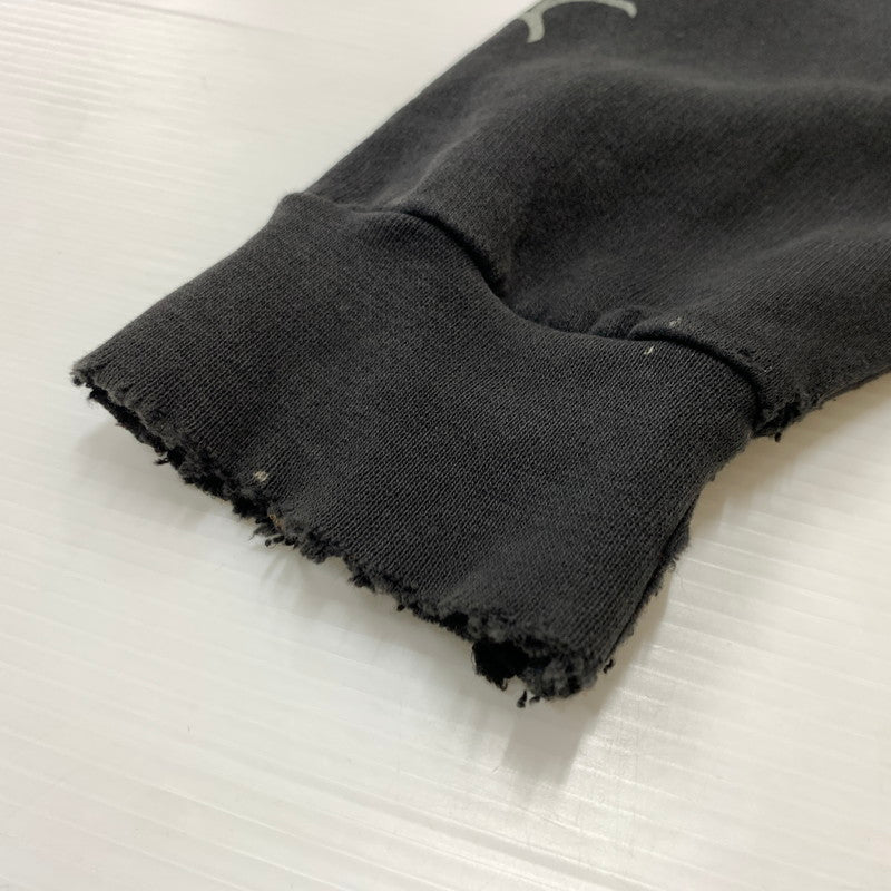 【現状渡し品】【メンズ】 HARLEY DAVIDSON ハーレーダビッドソン 00'S TRIVAL SLEEVE PULLOVER PARKA 2000年代 トライバル スリーブ プルオーバー パーカー トップス 145-260419-ko-04-tei サイズ：不明 カラー：ブラック系 万代Net店