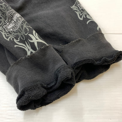 【現状渡し品】【メンズ】 HARLEY DAVIDSON ハーレーダビッドソン 00'S TRIVAL SLEEVE PULLOVER PARKA 2000年代 トライバル スリーブ プルオーバー パーカー トップス 145-260419-ko-04-tei サイズ：不明 カラー：ブラック系 万代Net店