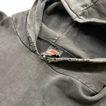 【現状渡し品】【メンズ】 HARLEY DAVIDSON ハーレーダビッドソン 00'S TRIVAL SLEEVE PULLOVER PARKA 2000年代 トライバル スリーブ プルオーバー パーカー トップス 145-260419-ko-04-tei サイズ：不明 カラー：ブラック系 万代Net店