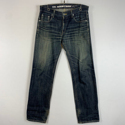 【中古品】【メンズ】 NEIGHBORHOOD ネイバーフッド RIGID NARROW 14OZ 09EX DENIM PANTS 092DCNH-PTM03 リジッド ナロウ デニム パンツ ボトムス ジーンズ 153-260419-ko-26-tei サイズ：M カラー：ブラック 万代Net店