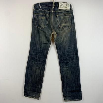 【中古品】【メンズ】 NEIGHBORHOOD ネイバーフッド RIGID NARROW 14OZ 09EX DENIM PANTS 092DCNH-PTM03 リジッド ナロウ デニム パンツ ボトムス ジーンズ 153-260419-ko-26-tei サイズ：M カラー：ブラック 万代Net店