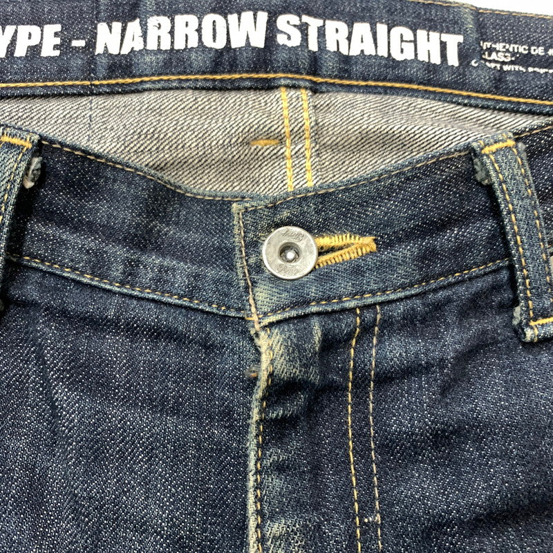 【中古品】【メンズ】 NEIGHBORHOOD ネイバーフッド RIGID NARROW 14OZ 09EX DENIM PANTS 092DCNH-PTM03 リジッド ナロウ デニム パンツ ボトムス ジーンズ 153-260419-ko-26-tei サイズ：M カラー：ブラック 万代Net店
