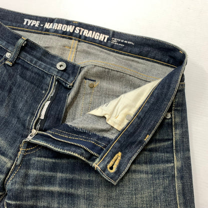 【中古品】【メンズ】 NEIGHBORHOOD ネイバーフッド RIGID NARROW 14OZ 09EX DENIM PANTS 092DCNH-PTM03 リジッド ナロウ デニム パンツ ボトムス ジーンズ 153-260419-ko-26-tei サイズ：M カラー：ブラック 万代Net店