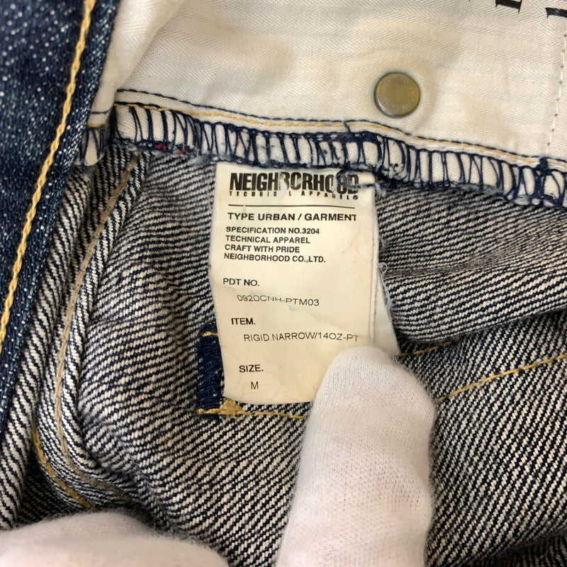 【中古品】【メンズ】 NEIGHBORHOOD ネイバーフッド RIGID NARROW 14OZ 09EX DENIM PANTS 092DCNH-PTM03 リジッド ナロウ デニム パンツ ボトムス ジーンズ 153-260419-ko-26-tei サイズ：M カラー：ブラック 万代Net店