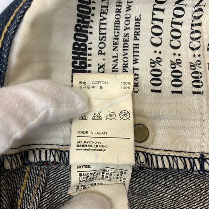 【中古品】【メンズ】 NEIGHBORHOOD ネイバーフッド RIGID NARROW 14OZ 09EX DENIM PANTS 092DCNH-PTM03 リジッド ナロウ デニム パンツ ボトムス ジーンズ 153-260419-ko-26-tei サイズ：M カラー：ブラック 万代Net店