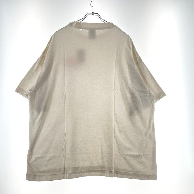 【中古美品】【メンズ】 SAINT Mxxxxxx セントマイケル LOVE_SS TEE SM-HR8-0000-024 ラブ ショートスリーブ Tシャツ 半袖 トップス 142-260408-yo-02-fuzh サイズ：XXL カラー：ホワイト 万代Net店