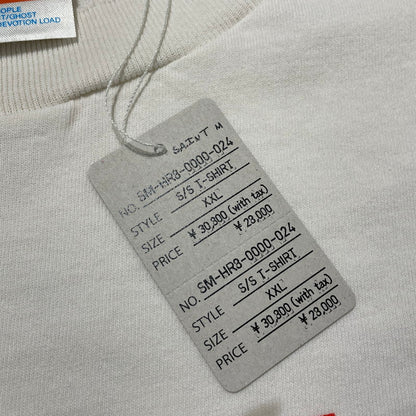 【中古美品】【メンズ】 SAINT Mxxxxxx セントマイケル LOVE_SS TEE SM-HR8-0000-024 ラブ ショートスリーブ Tシャツ 半袖 トップス 142-260408-yo-02-fuzh サイズ：XXL カラー：ホワイト 万代Net店