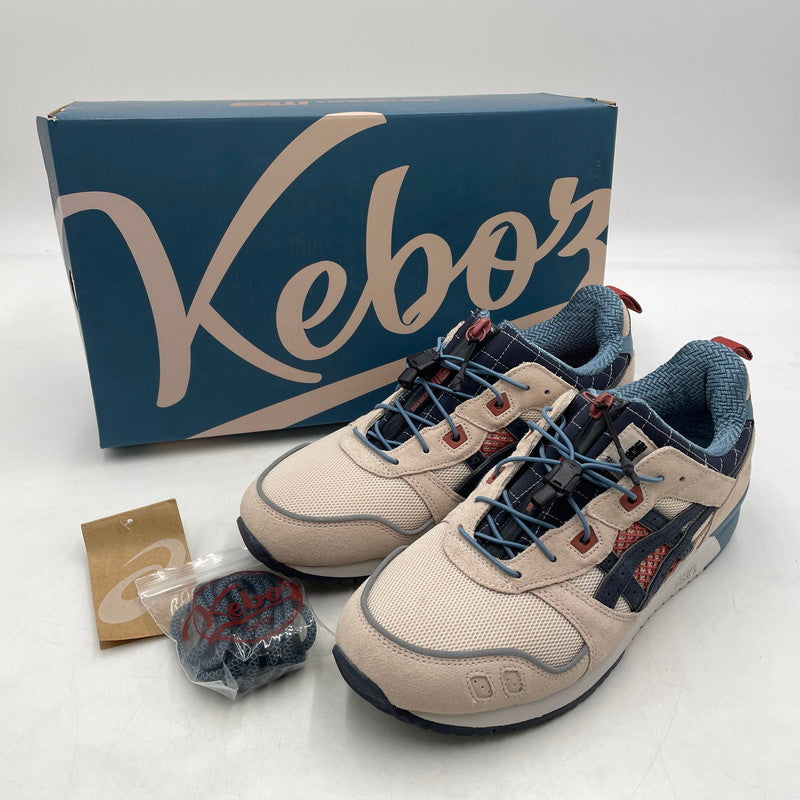 【中古品】【メンズ】 KEBOZ ケボズ × MITA SNEAKERS ミタスニーカーズ × ASICS アシックス 別注コラボ GEL-LYTE 3 OG TAITO 1201B030-700 ゲルライト3 タイトウ スニーカー 靴 160-260904-yo-04-teih サイズ：28cm カラー：ベージュ 万代Net店