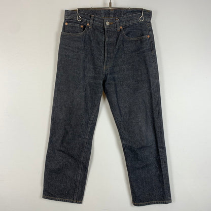 【中古品】【メンズ】 LE エルイー DENIM PANTS 20-030-053-0002-3-0 デニムパンツ ボトムス ジーンズ ボタンフライ 158-260419-ko-31-tei サイズ：30 カラー：ブラック系 万代Net店