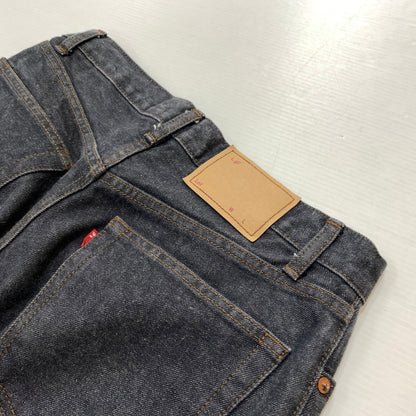 【中古品】【メンズ】 LE エルイー DENIM PANTS 20-030-053-0002-3-0 デニムパンツ ボトムス ジーンズ ボタンフライ 158-260419-ko-31-tei サイズ：30 カラー：ブラック系 万代Net店