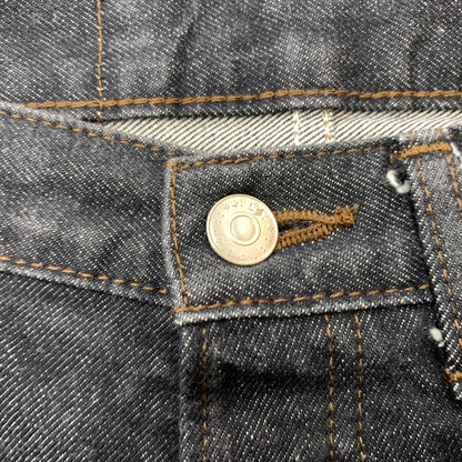 【中古品】【メンズ】 LE エルイー DENIM PANTS 20-030-053-0002-3-0 デニムパンツ ボトムス ジーンズ ボタンフライ 158-260419-ko-31-tei サイズ：30 カラー：ブラック系 万代Net店