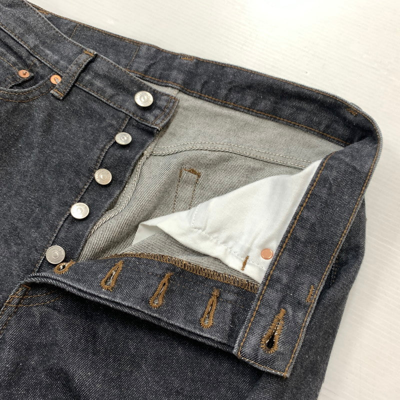 【中古品】【メンズ】 LE エルイー DENIM PANTS 20-030-053-0002-3-0 デニムパンツ ボトムス ジーンズ ボタンフライ 158-260419-ko-31-tei サイズ：30 カラー：ブラック系 万代Net店