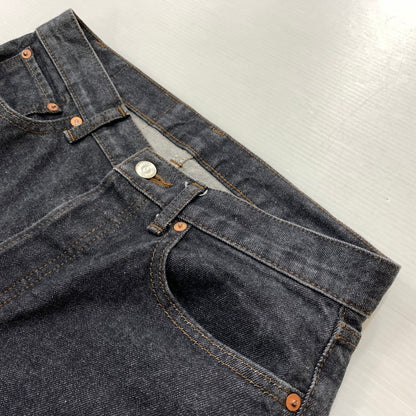 【中古品】【メンズ】 LE エルイー DENIM PANTS 20-030-053-0002-3-0 デニムパンツ ボトムス ジーンズ ボタンフライ 158-260419-ko-31-tei サイズ：30 カラー：ブラック系 万代Net店