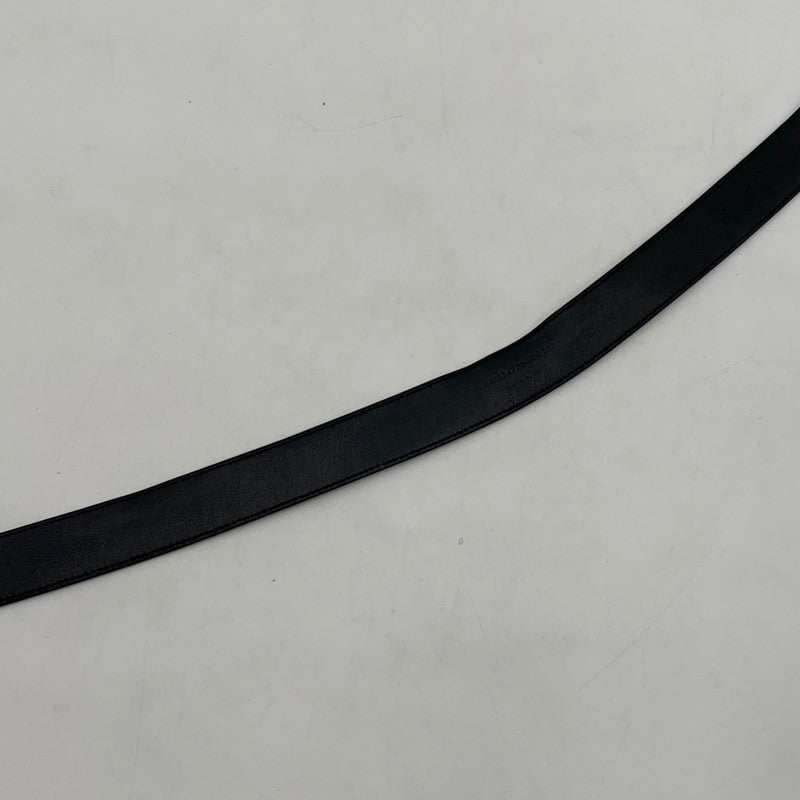 【中古品】【レディース】 SANINT LAURENT サンローラン WOMEN's CASSANDRE BELT 554465BOO0N1000 スクエアバックル モノグラム ナローベルト アクセサリー 183-260503-ko-15-tei サイズ：本体のみ カラー：ブラック 万代Net店