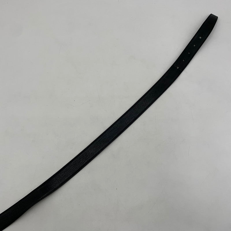 【中古品】【レディース】 SANINT LAURENT サンローラン WOMEN's CASSANDRE BELT 554465BOO0N1000 スクエアバックル モノグラム ナローベルト アクセサリー 183-260503-ko-15-tei サイズ：本体のみ カラー：ブラック 万代Net店
