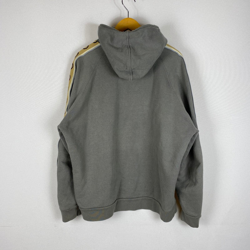 【現状渡し品】【メンズ】 GUCCI グッチ 21AW GG LINE COTTON HOODIE 596230 GGライン コットン フーディー トップス プルオーバーパーカー 141-260413-ks-13-tei サイズ：1 カラー：グレー 万代Net店