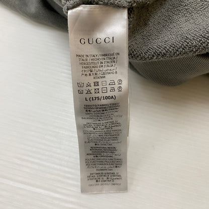 【現状渡し品】【メンズ】 GUCCI グッチ 21AW GG LINE COTTON HOODIE 596230 GGライン コットン フーディー トップス プルオーバーパーカー 141-260413-ks-13-tei サイズ：1 カラー：グレー 万代Net店