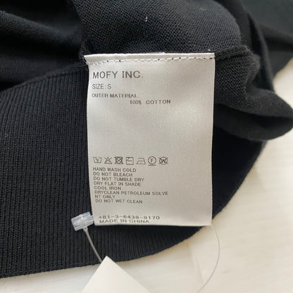 【中古品】【メンズ】 SEQUEL シークエル 25SS LOGO CREW NECK COTTON SWEATER ロゴ クルーネック コットンセーター 長袖 トップス 142-260413-ks-04-tei サイズ：S カラー：ブラック 万代Net店