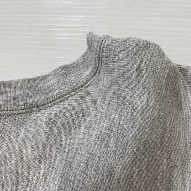 【現状渡し品】【メンズ】 80's REVERSEWEAVE WARMUP SWEAT VINTAGE 80年代 リバースウィーブ ウォームアップ スウェット トップス プルオーバー 目無し ヴィンテージ 145-260413-ks-11-fuzh サイズ：M　※完全目無し カラー：グレー 万代Net店