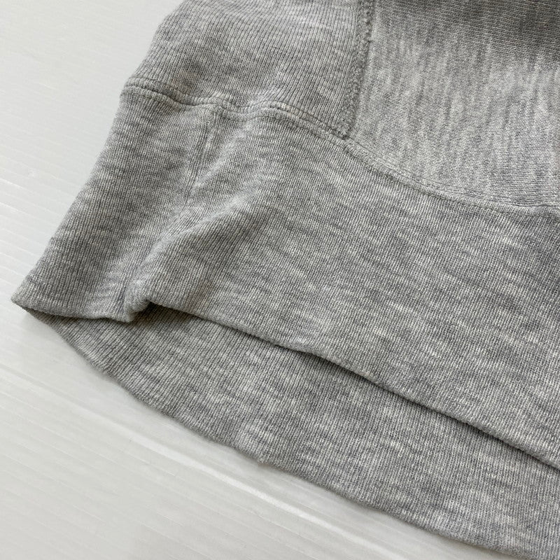 【現状渡し品】【メンズ】 80's REVERSEWEAVE WARMUP SWEAT VINTAGE 80年代 リバースウィーブ ウォームアップ スウェット トップス プルオーバー 目無し ヴィンテージ 145-260413-ks-11-fuzh サイズ：M　※完全目無し カラー：グレー 万代Net店